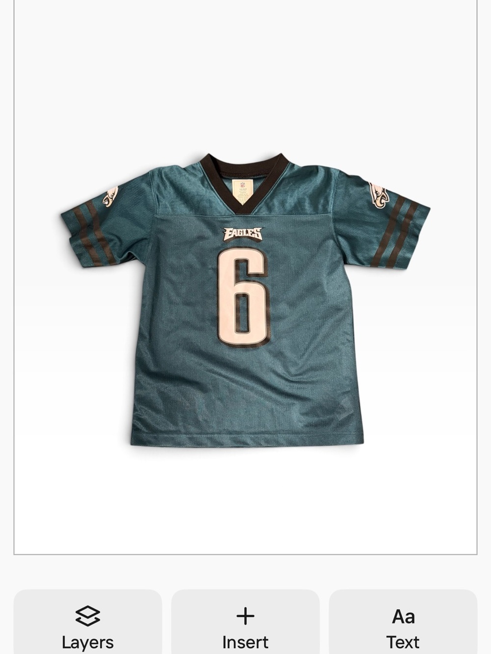 NFL Kids Jersey Shirt - Teal and White #6